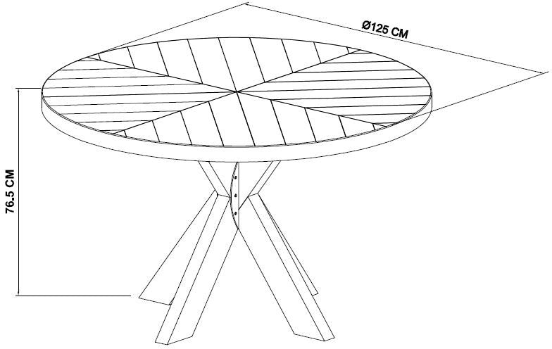 MARLAY CIRCULAR DINING TABLE