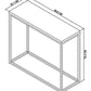 ROSA NARROW CONSOLE TABLE