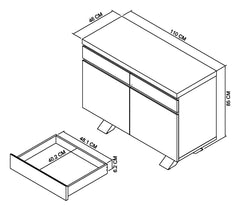MARLAY NARROW SIDEBOARD