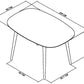 ODENSE 4 SEATER DINING TABLE