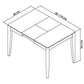 JOSHUA 2-4 EXTENSION DINING TABLE