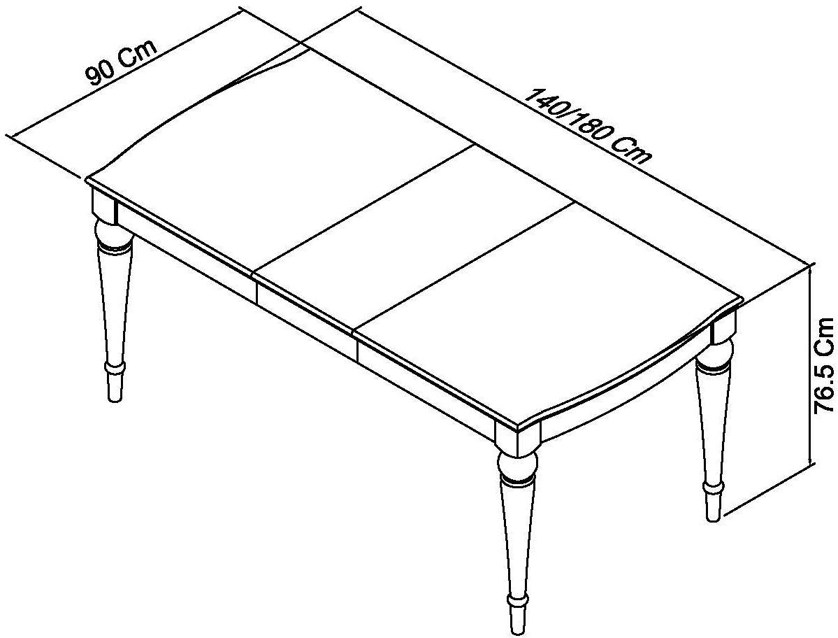 PHUKET 4-6 EXTENSION DINING TABLE