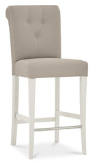 PHUKET UPHOLSTERED GREY BONDED BAR STOOL