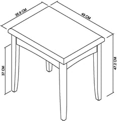 GUIA STOOL GUNMETAL FABRIC
