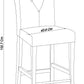PHUKET UPHOLSTERED GREY BONDED BAR STOOL