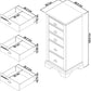 RHODES 5 DRAWER TALL CHEST