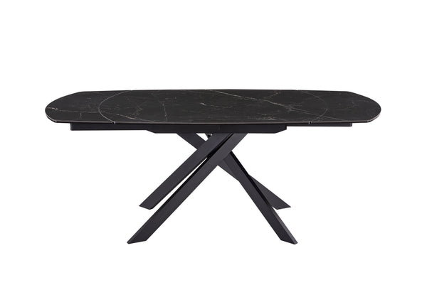 TEXAS 130CM EXTENDING TABLE SLATE MARBLE