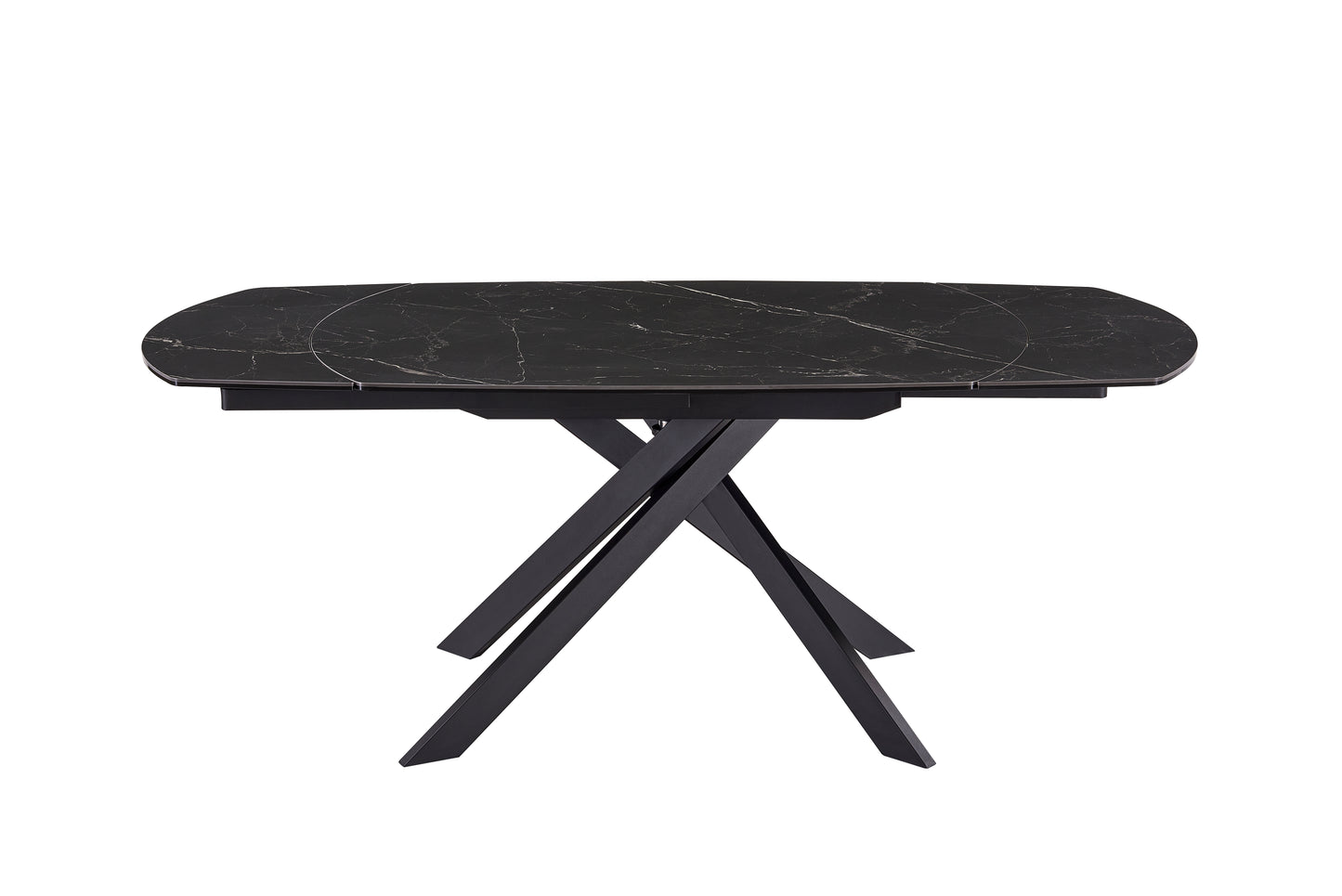 TEXAS 130CM EXTENDING TABLE SLATE MARBLE