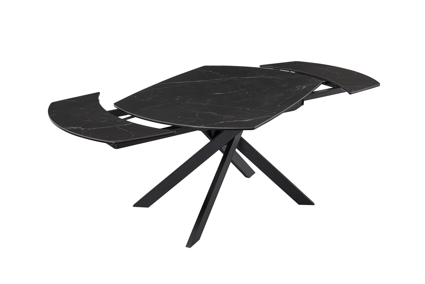 TEXAS 130CM EXTENDING TABLE SLATE MARBLE