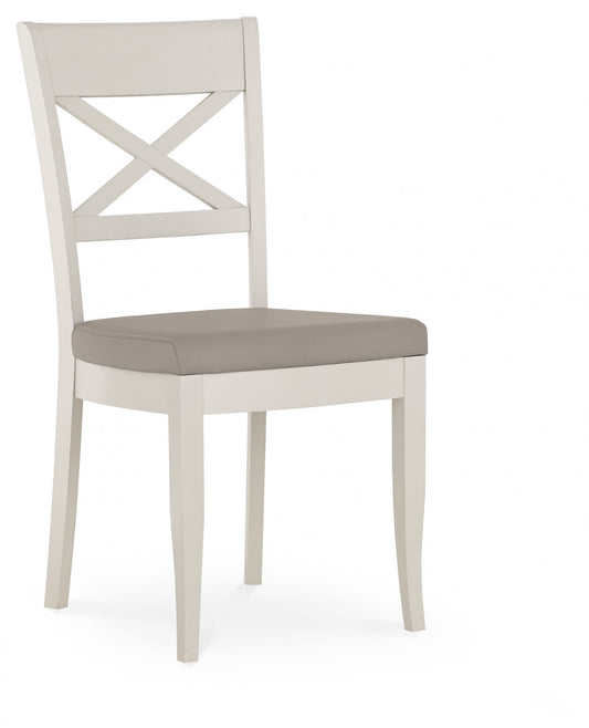 PHUKET X BACK CHAIR PEBBLE GREY FABRIC SEAT
