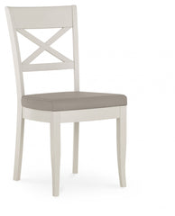 PHUKET X BACK CHAIR PEBBLE GREY FABRIC SEAT