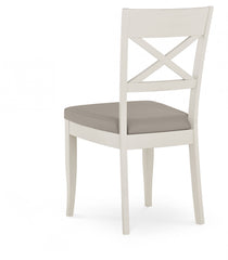 PHUKET X BACK CHAIR PEBBLE GREY FABRIC SEAT