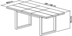 MUNICH 4-6 EXTENSION DINING TABLE
